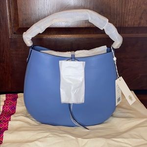 Tory Burch Miller Metal Mini Hobo in Bluewood